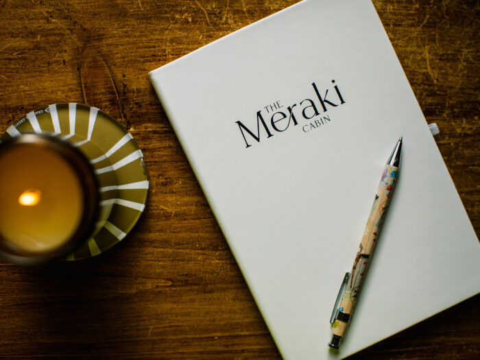 The Meraki Cabin - candle - notebook